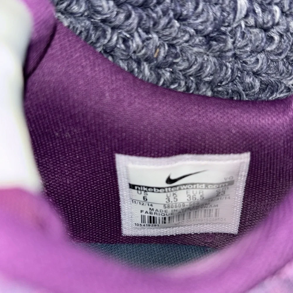 NIKE Womens Purple  Capri III Canvas Skate Sneaker women’s size 6 youth 4.5 - Picture 11 of 11